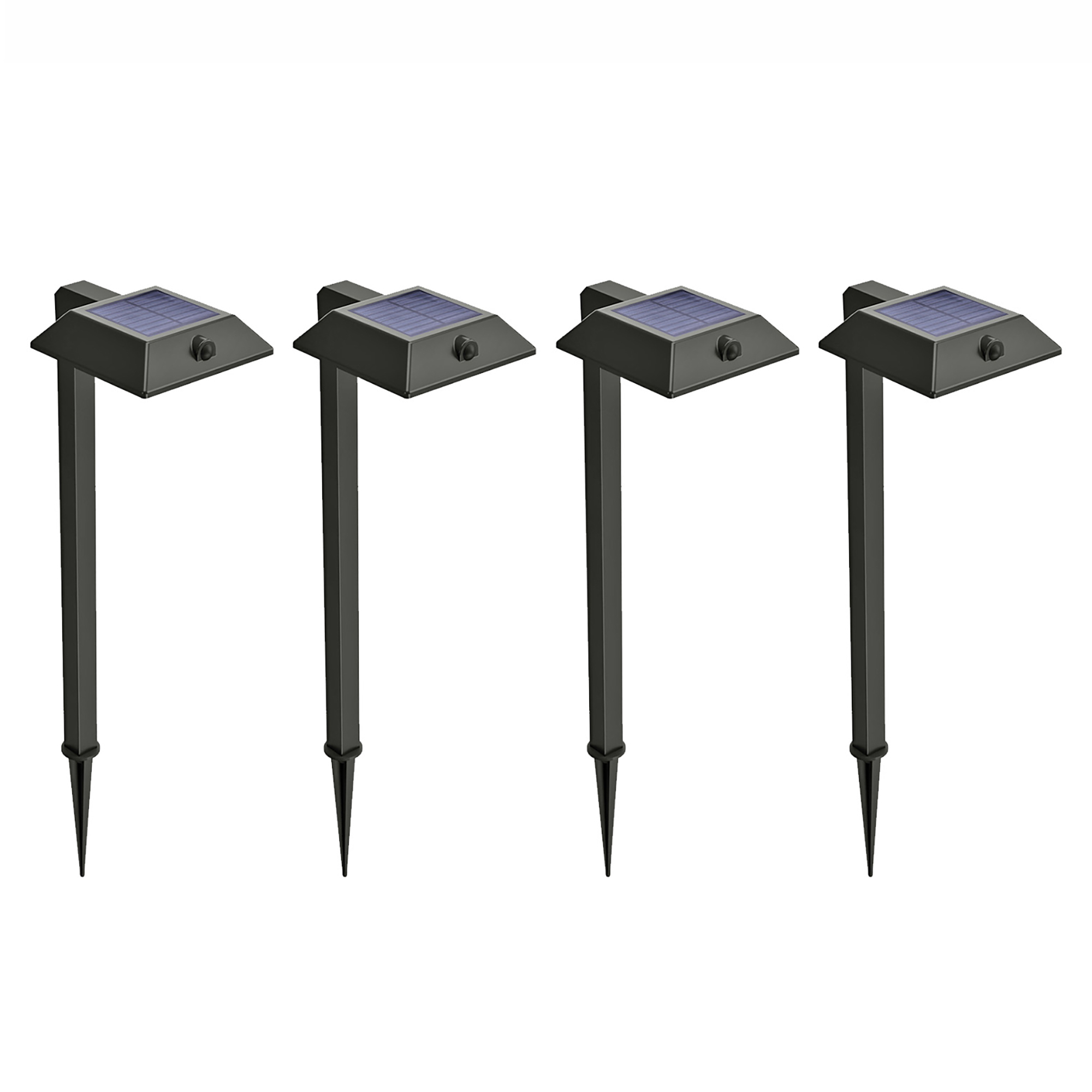 Home Zone Security, Solar Contemporary-Style Security Pathway Light, Included (qty.) 4 Light Bulb Type LED, Light Output 300 lumen, Model# ELI1576G